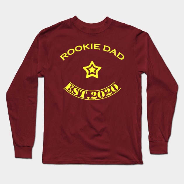 Rookie dad yellow Long Sleeve T-Shirt by Teeject